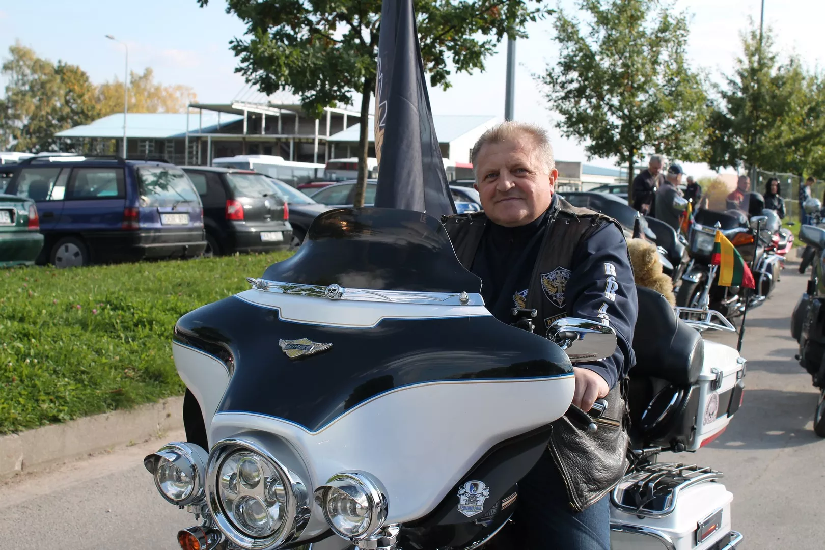 Kėdainių baikerių klubo „Born Again MCC“ prezidentas Edmondas Bagdonas.