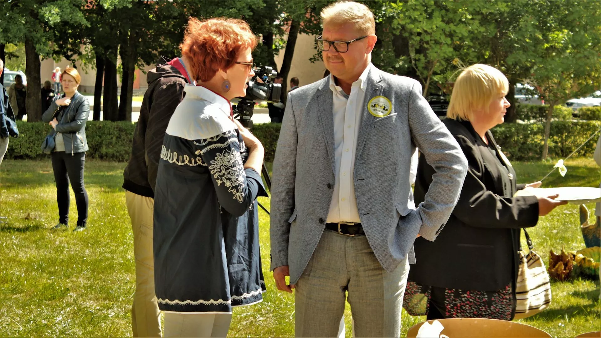 Susirinkusiuosius sveikino Seimo nario Dariaus Kaminsko padėjėjas bei visuomeninio judėjimo „Mūsų krašto sėkmei“ pirmininkas Arūnas Kacevičius. Mykolo Goštauto nuotr. 