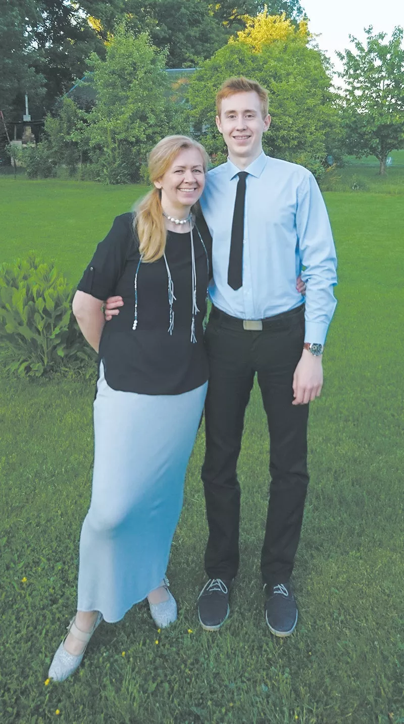 Martynas Želnys su mama Zita.