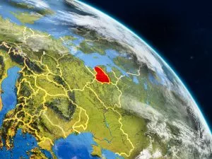 Lithuania from space